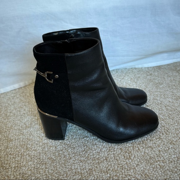 Black booties square toe - Picture 1 of 6